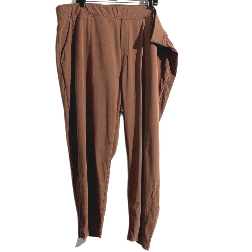 Athleta Brooklyn Ankle Pant Hearth Rose Neutral Hybrid Athleisure Plus Size 26‎